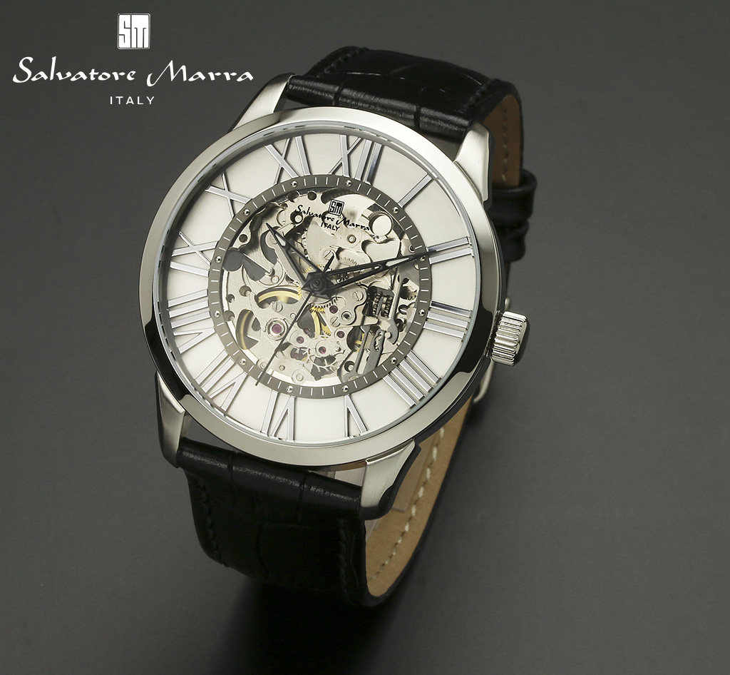 【サルバトーレマーラ】メンズ 腕時計 SM16101-SSWH