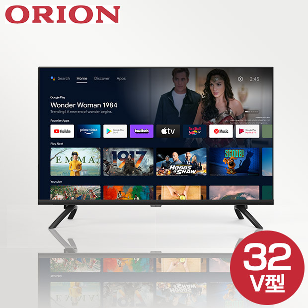 【ORION】32型 チューナーレス スマートテレビ（SAFH321）