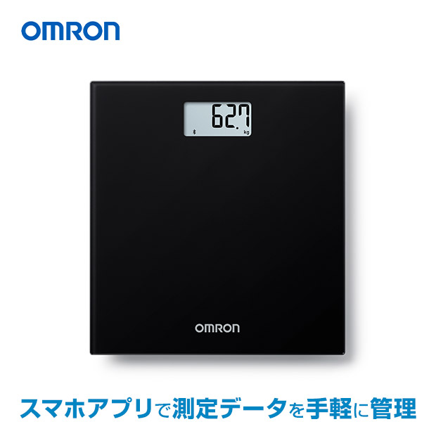 【オムロン】体重計 ブラック（HN-300T2-JBK）